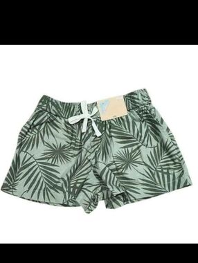 NWT thereabouts Green Palm Leaf Girls Drawstring Shorts - Assorted Sizes